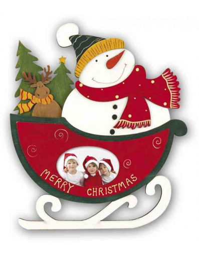 Picture of SNOWMAN WOODEN PLAQUE
